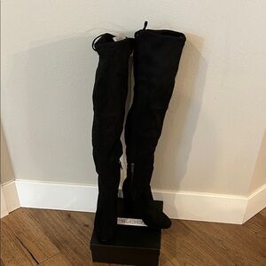 New Stylish Black Over the Knee Boots